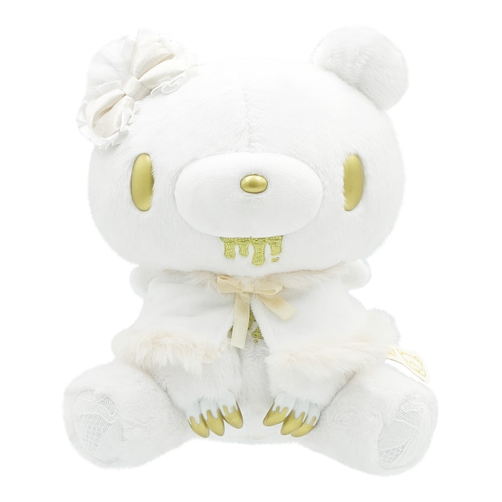 GLOOMY: THE NIGHTY GRIZZLY - TENORI ENSHRINEMENT RIBBON ANGEL VER. WHITE ANGEL PLUSH