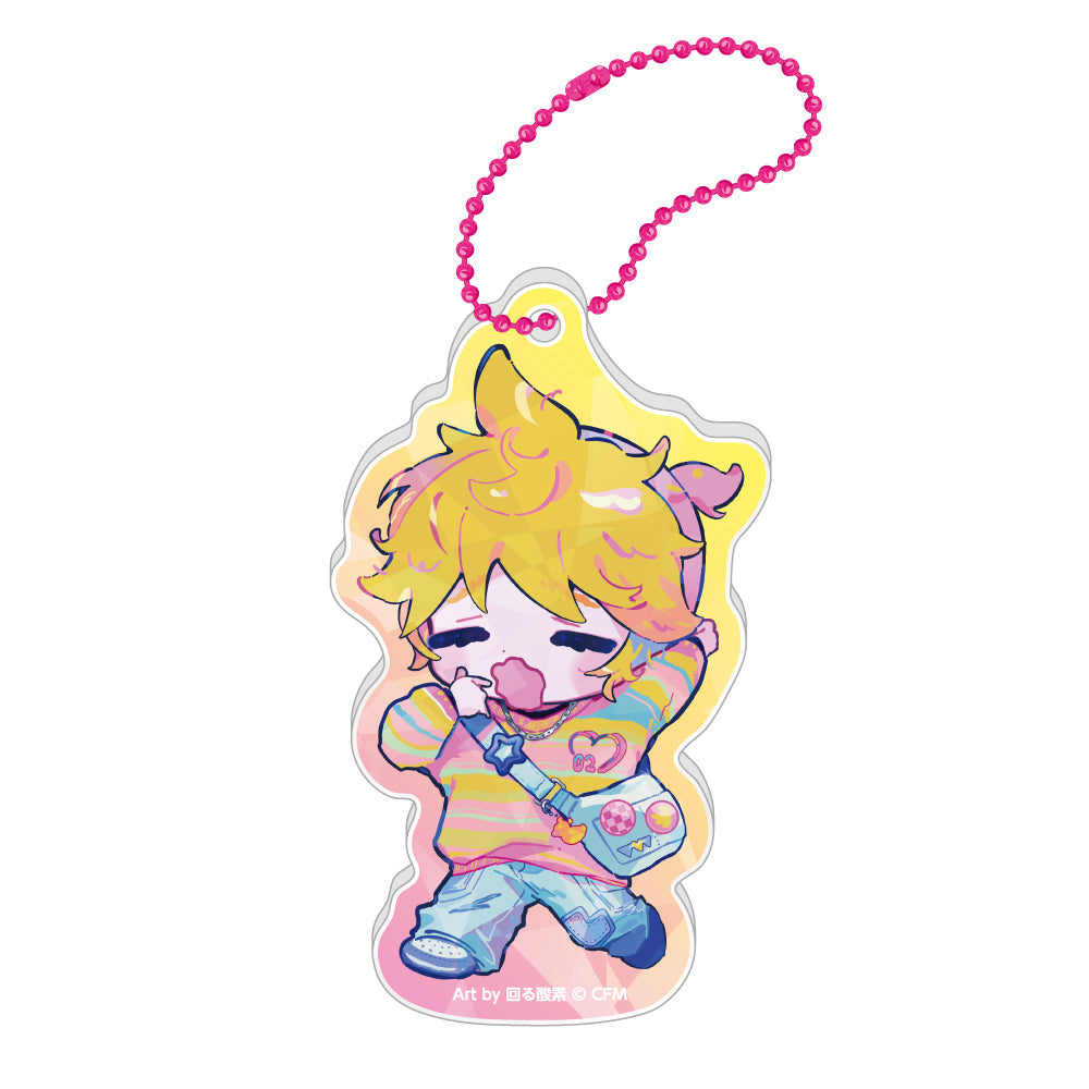 VOCALOID - KAGAMINE LEN 39CULTURE 2025 POP HOLOGRAM ACRYLIC KEYCHAIN