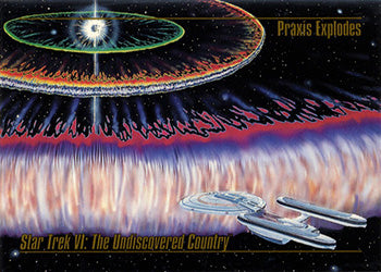 1993 Star Trek Master Series Part One #41 Praxis Explodes