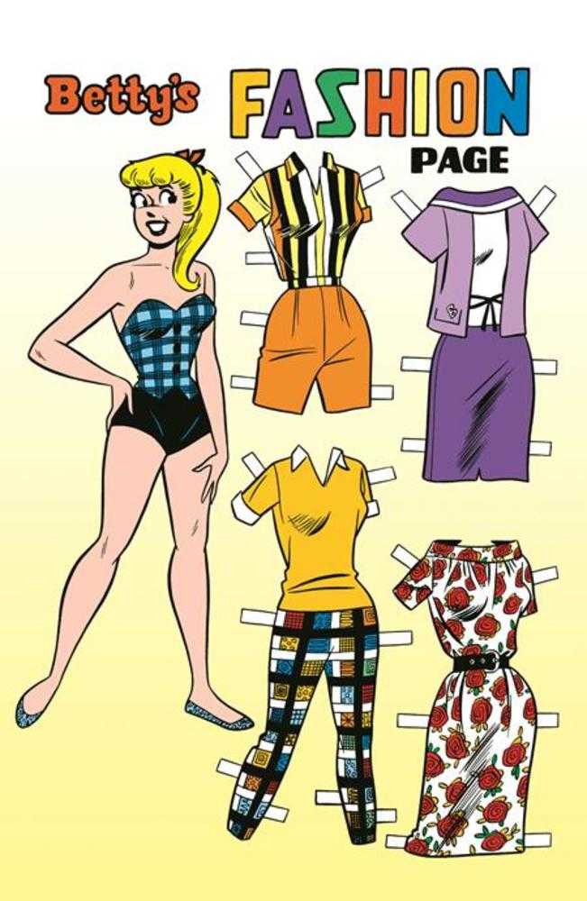 Archie Comics 85 Th Anniversary Presents Betty & Veronica Fashion Pages (One Shot) Cover E Dan Decarlo Silver Foil Betty Pin Up Variant