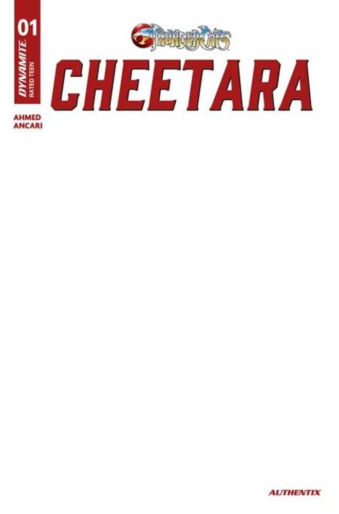 Thundercats Cheetara #1 Cover F Blank Authentix Variant