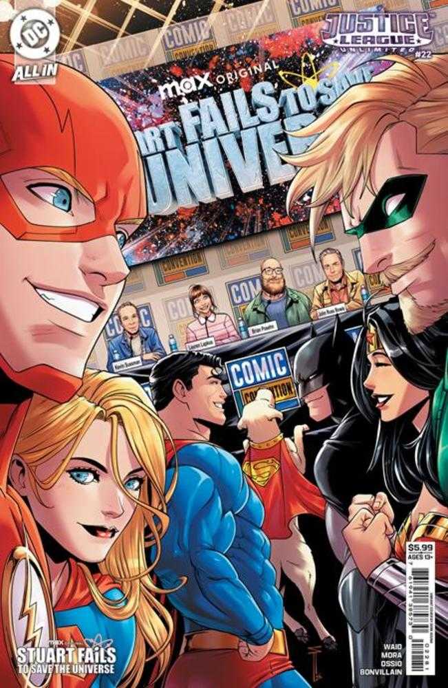 Justice League Unlimited #22 Cover G Serg Acuna Stuart Fails To Save The Universe Card Stock Variant