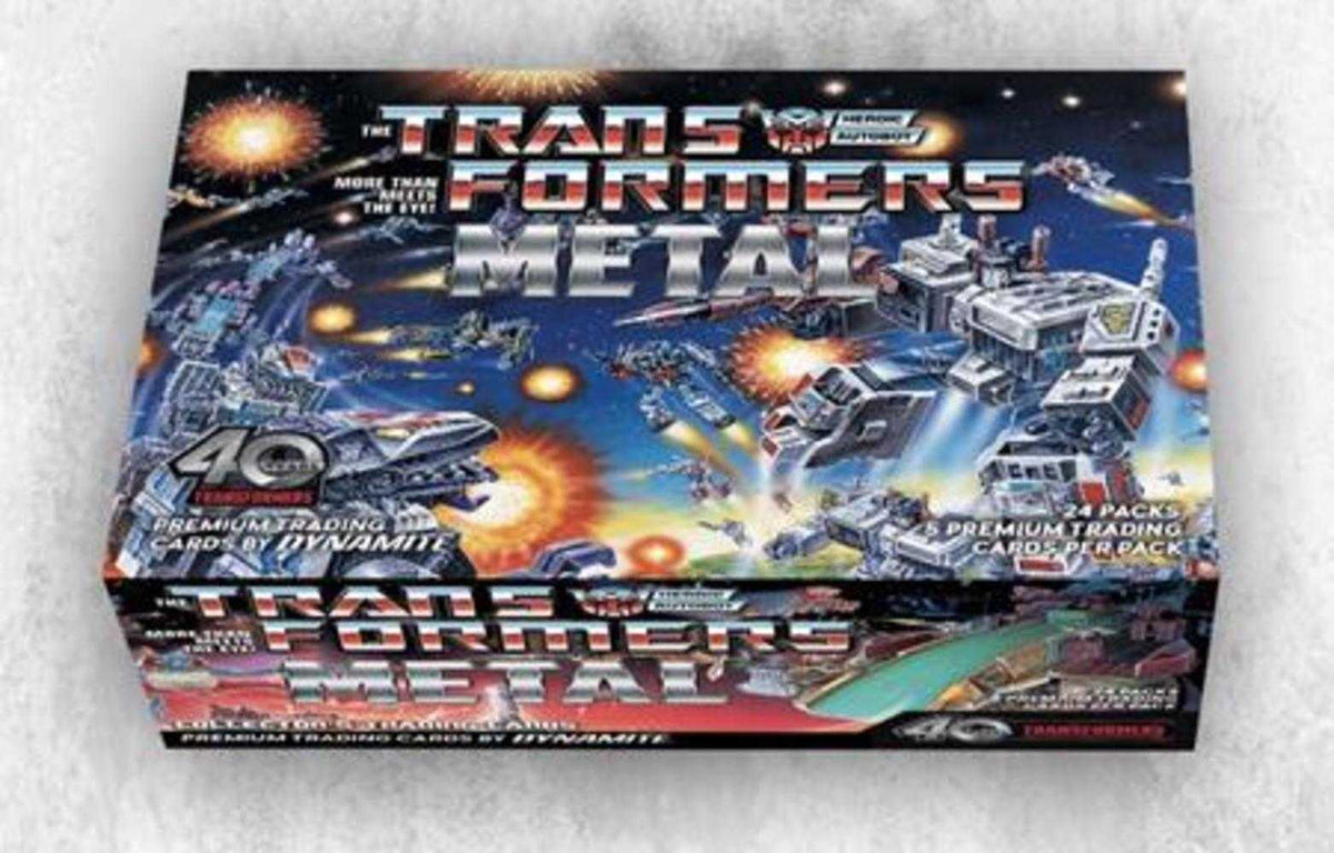 Transformers 40 Th Anniversary Metal Trading Cards Collectors Set Box