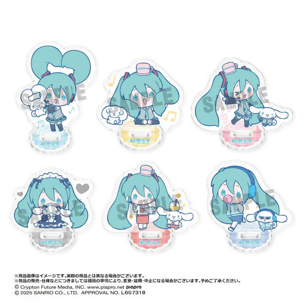 HATSUNE MIKU X CINNAMOROLL - MINI ACRYLIC STANDS TRADING BLIND BOX