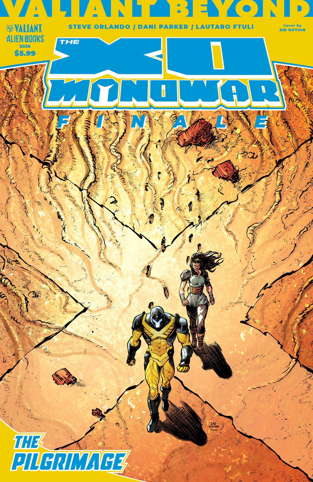 Valiant Beyond: The X O Manowar Finale The Pilgrimage Cover A (Kotian)