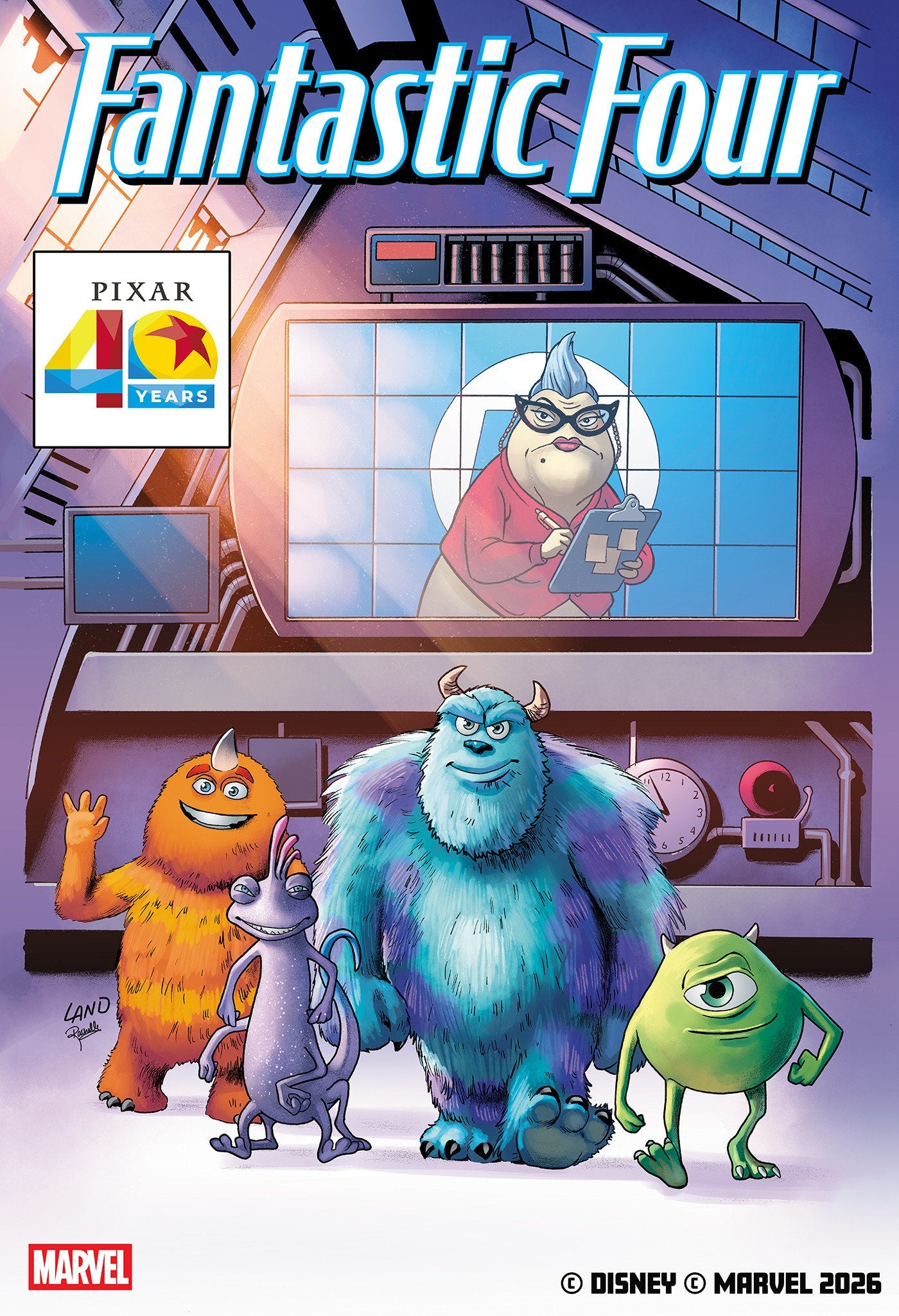 Fantastic Four #16 Greg Land Pixar 40 Th Variant