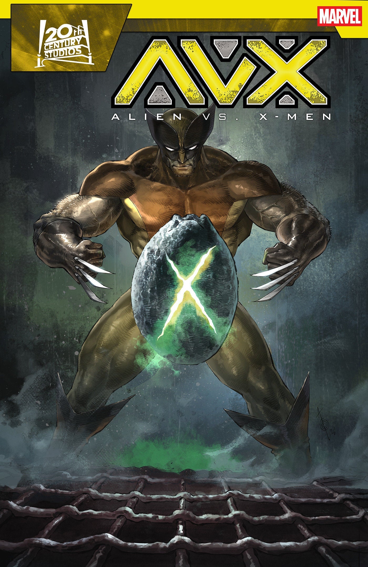Alien vs. X-Men #1 Alan Quah Poster Homage Variant