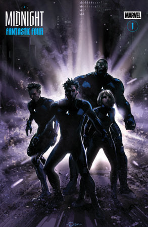 Midnight Fantastic Four #1 Clayton Crain 3 Part Connecting Variant