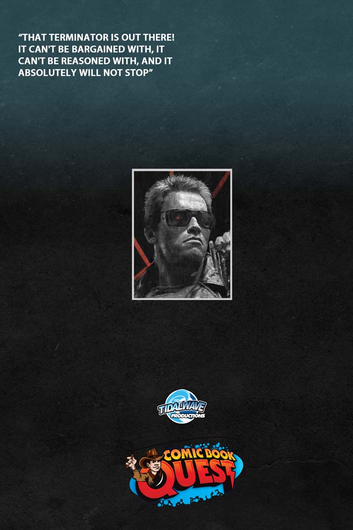 Arnold Schwarzenegger #1 Humam Qutub Secret "T-800s Revenge" Foil Virgin Variant LTD 50
