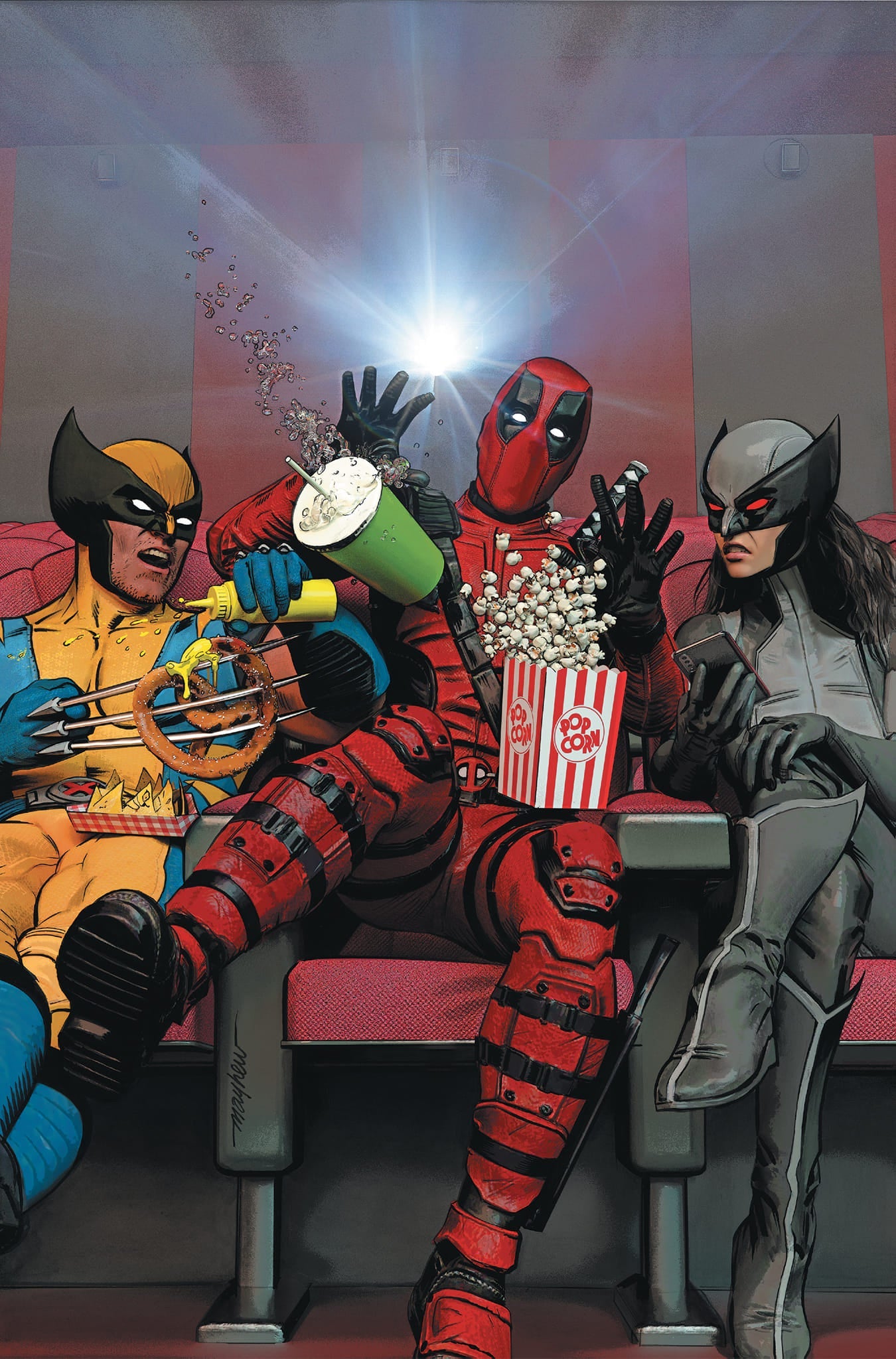 DEADPOOL #1 (DERRICK CHEW & MIKE MAYHEW EXCLUSIVE 4-PACK TRADE/VIRGIN VARIANT SET)