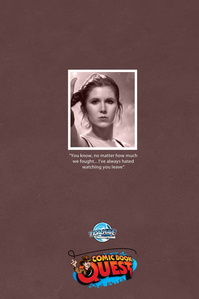 Carrie Fisher #1 Nathan Lorenzana CBQ "Our Princess" Virgin Metal Variant LTD 10