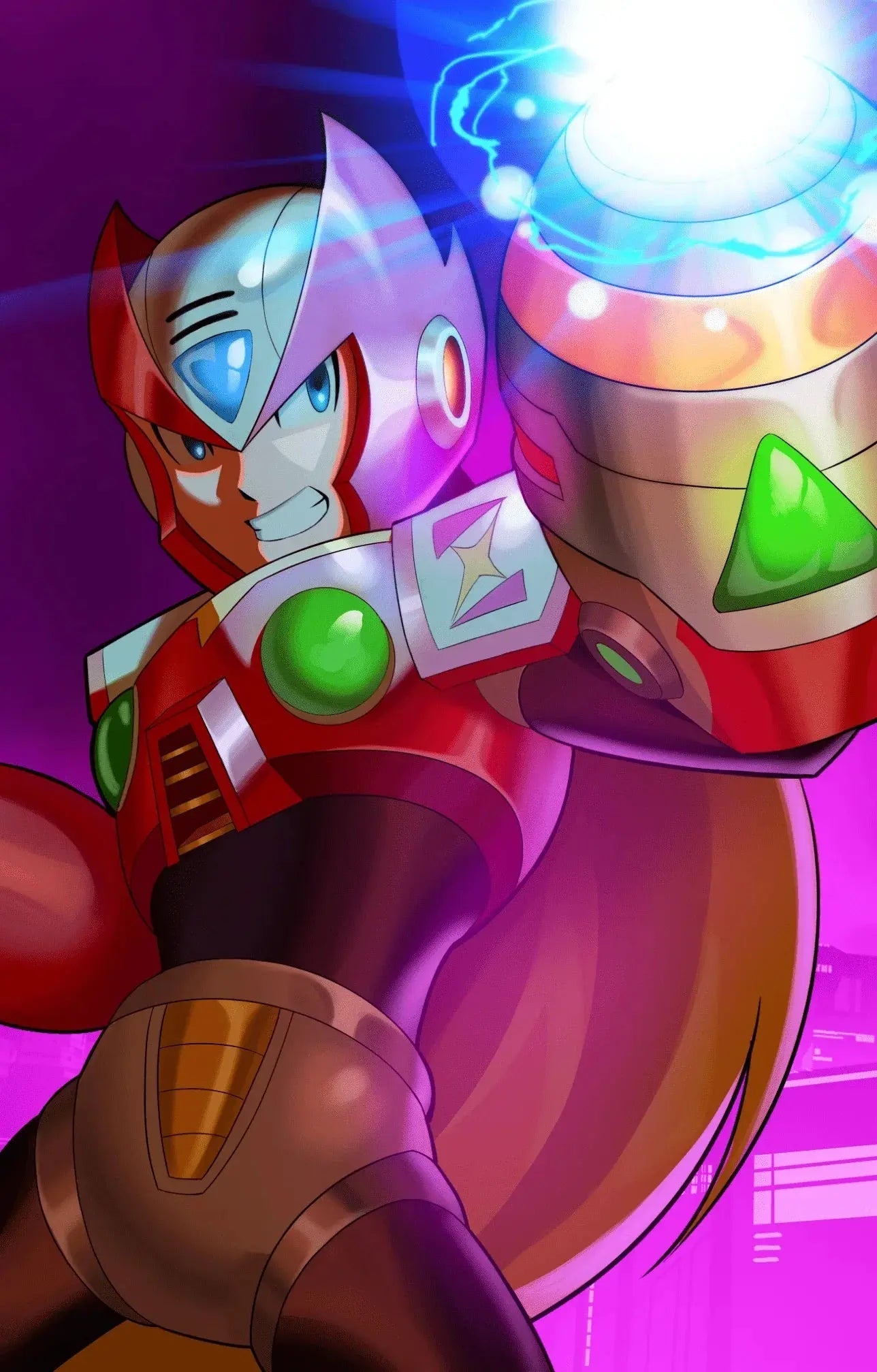 Mega Man X Timelines #1 - East Coast Comics Exclusive Santiago Venegas Variant - Zero Virgin