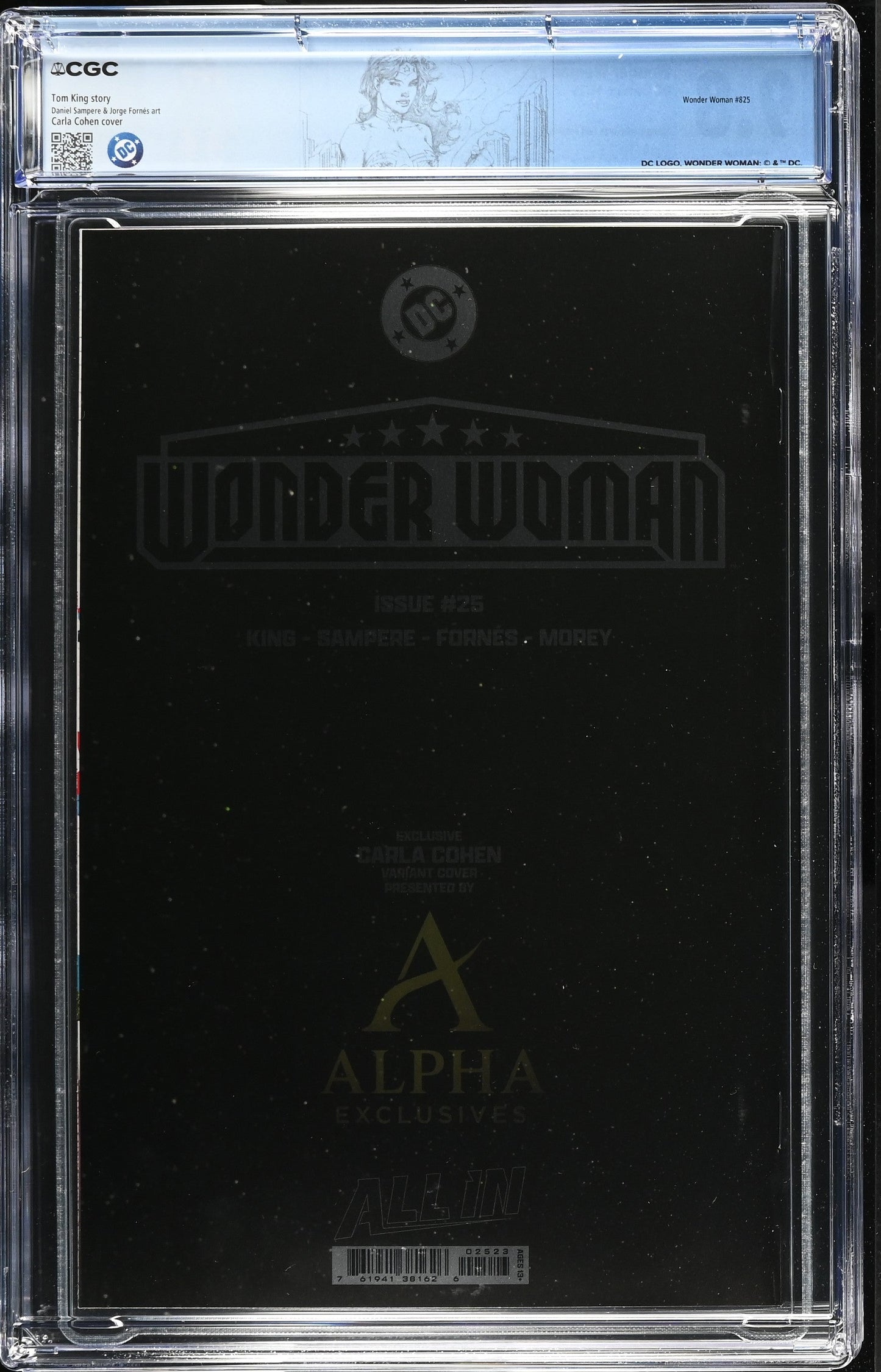 Wonder Woman #25 CGC 9.8 Carla Cohen NYCC Foil Variant 1st App Matriarch