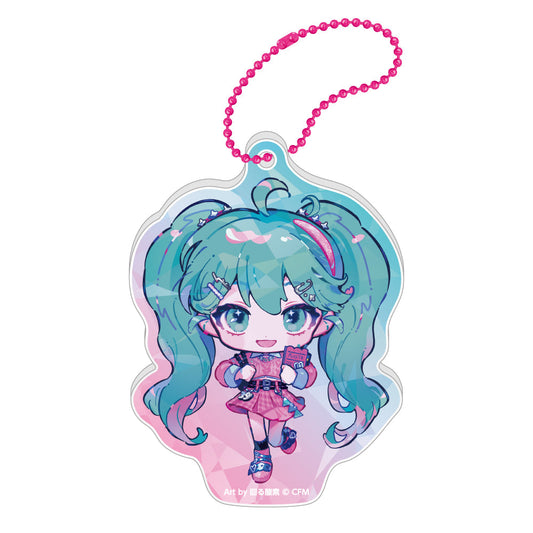 VOCALOID - HATSUNE MIKU 39CULTURE 2025 POP HOLOGRAM ACRYLIC KEYCHAIN