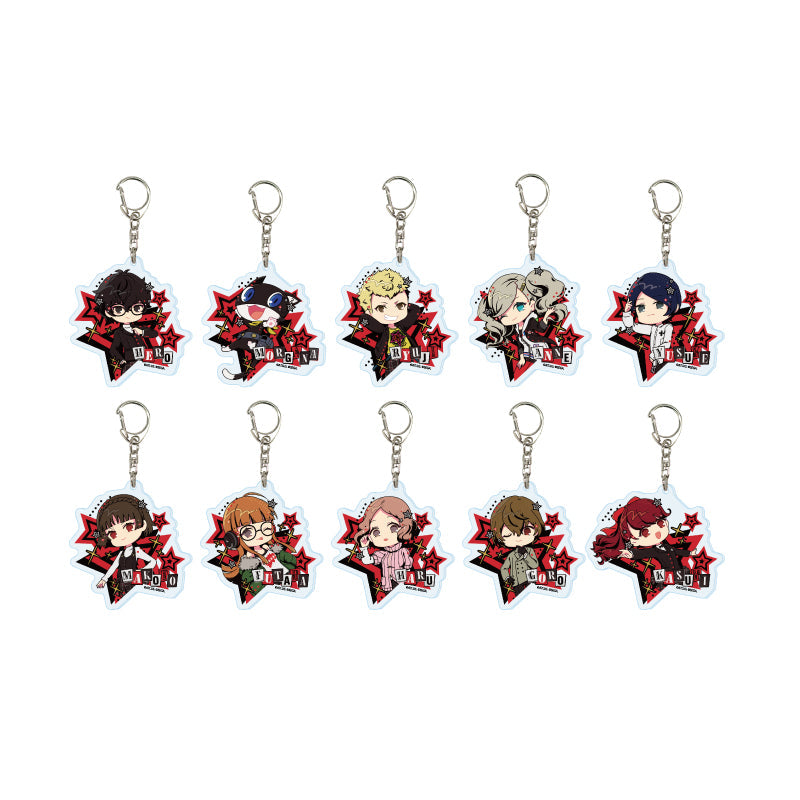 PERSONA 5 ROYAL - 02 POP ART ILLUSTRATION ACRYLIC KEYCHAIN BLIND BOX TRADING