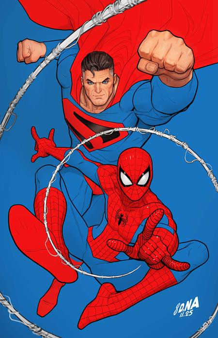 DC Marvel Superman Spider-Man #1 (One Shot) Cover Q David Nakayama Kingdom Come Superman & Spider-Man Card Stock Variant