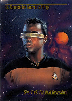 1993 Star Trek Master Series Part One #13 Lt. Commander Geordi La Forge