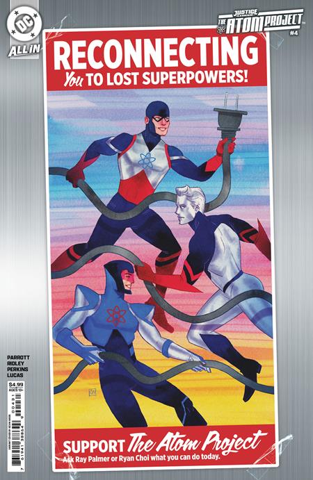 JUSTICE LEAGUE THE ATOM PROJECT #4 (OF 6) CVR C KEVIN WADA CARD STOCK VAR