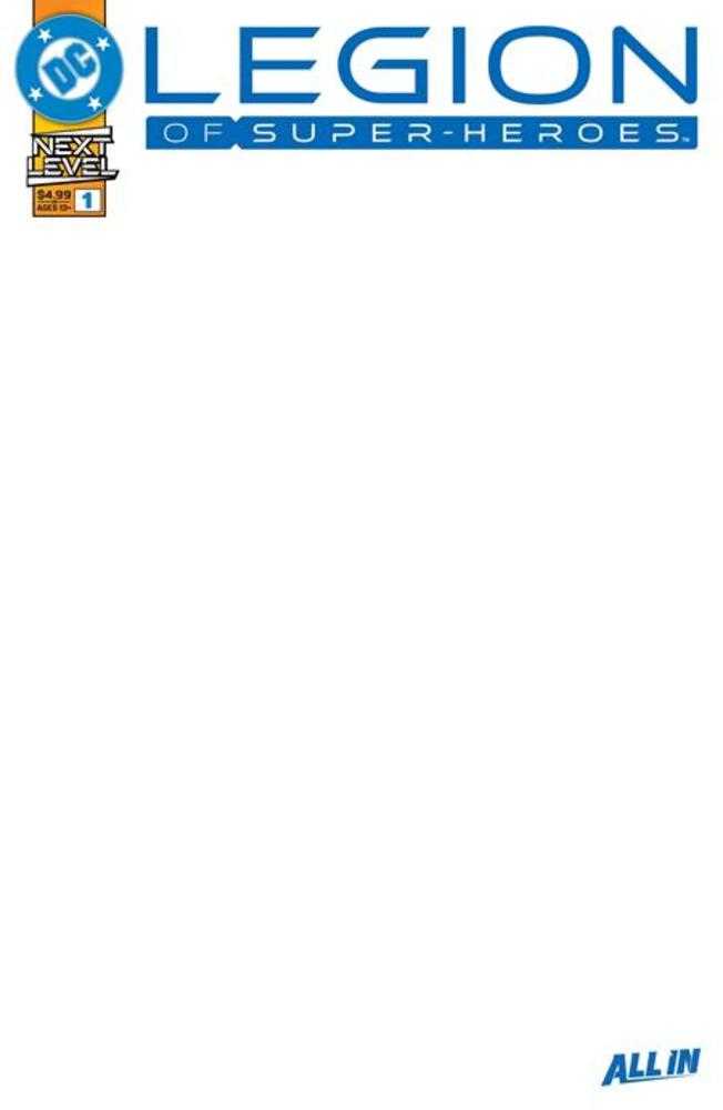 Legion Of Super Heroes #1 Cover F Blank Card Stock Variant