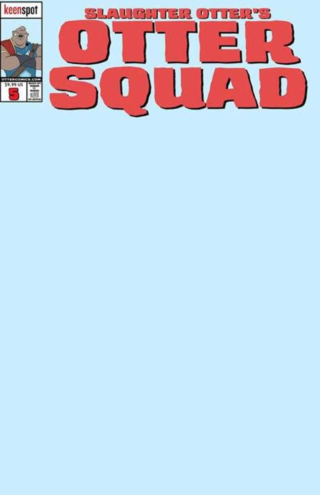 Otter Squad #5 Cover D Baby Blue Blank Sketch Cover Bagged With Trading Card Variant