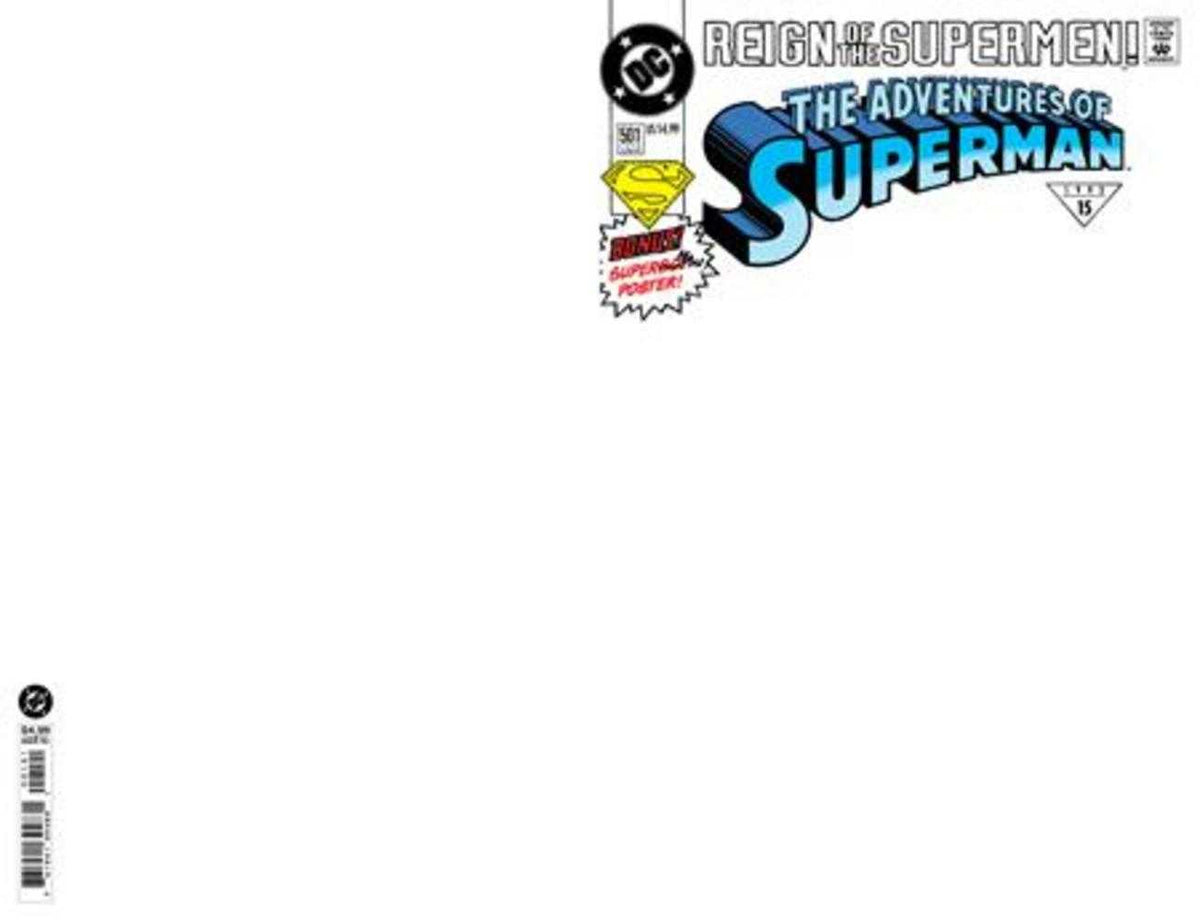 Adventures Of Superman #501 Facsimile Edition Cover B Blank Card Stock Variant