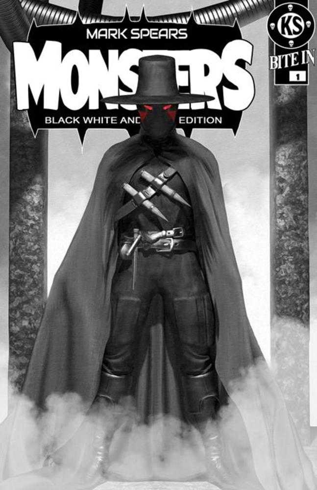 Mark Spears Monsters #1 7 Th Printing Black White & Dead Edition Cover D Mark Spears Absolute Batman #1 Homage Variant