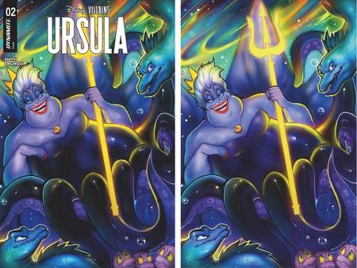 Disney Villains Ursula #2 Cvrs O & P Sukesha Ray Trade & Virgin Dynamite Com Exclusive Set (Bundle Of 2) Variant