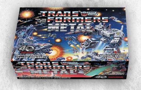 Transformers 40 Th Anniversary Metal Trading Cards Collectors Set Box