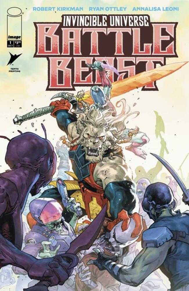 Invincible Universe Battle Beast #1 10 Th Printing Cover D Jerome Opena & Neeraj Menon Variant
