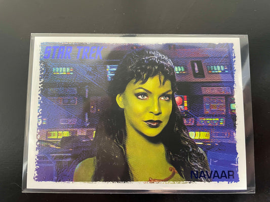 2021 Women of Star Trek Art & Images Base Card #44 Navaar Blue Parallel 93/99