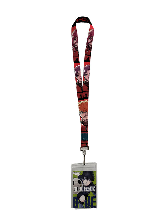 BLUE LOCK MANGA STYLE TEAM RED LANYARD