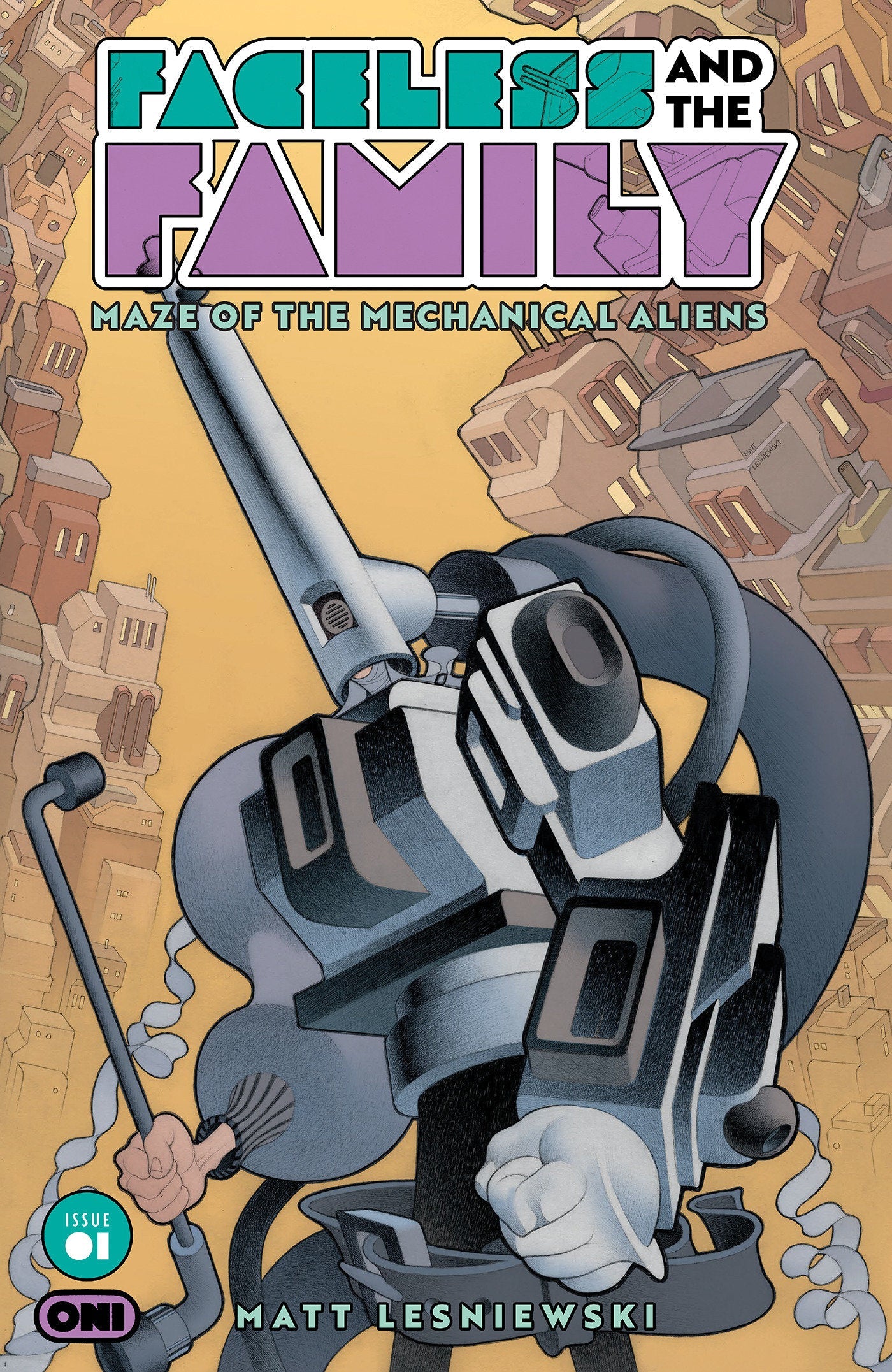 Faceless And The Family Maze Of The Mechanical Aliens #1 3RD Printing
