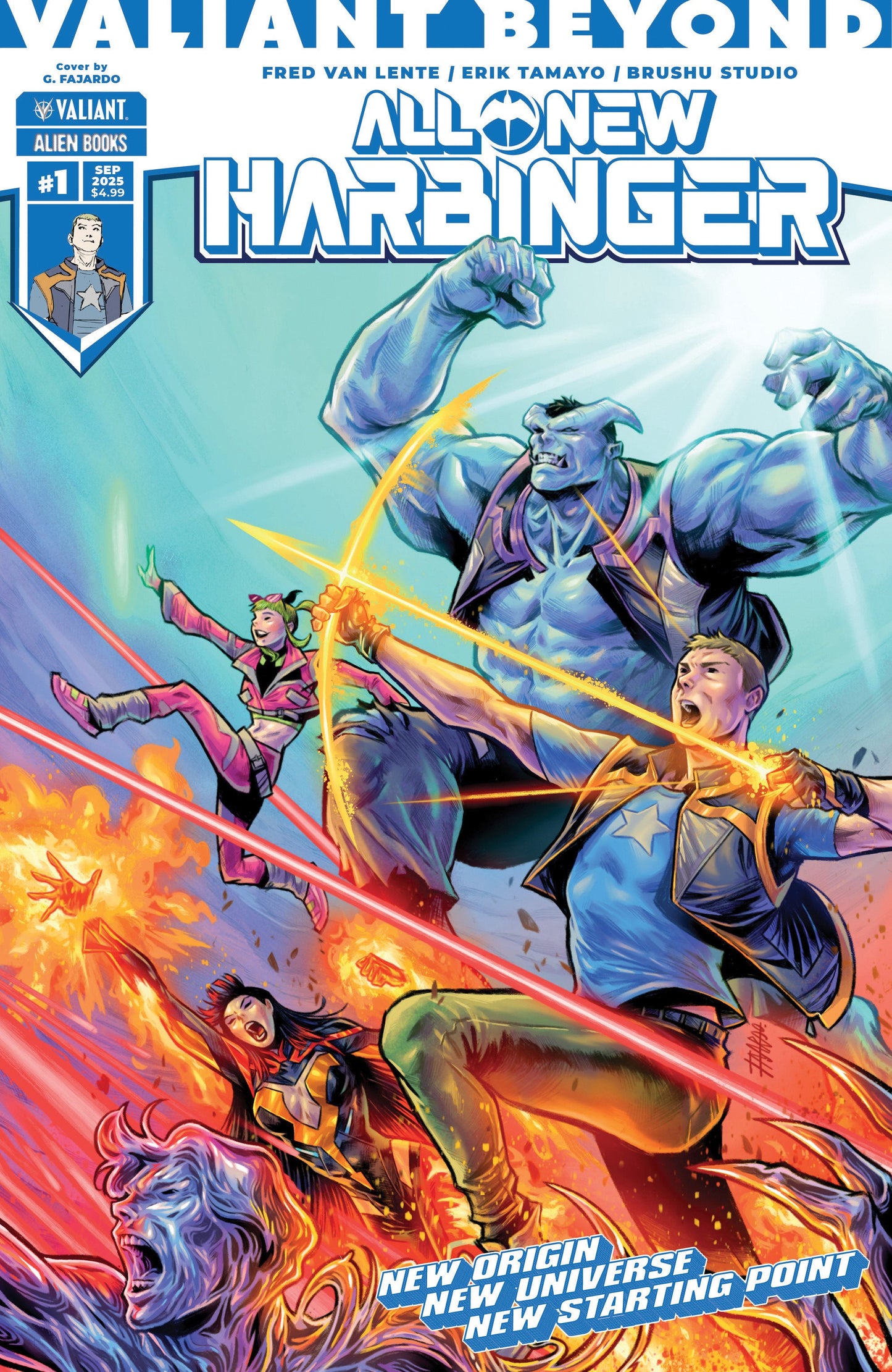 Valiant Beyond: All New Harbinger #1 Variant B (Fajardo Wraparound Variant)