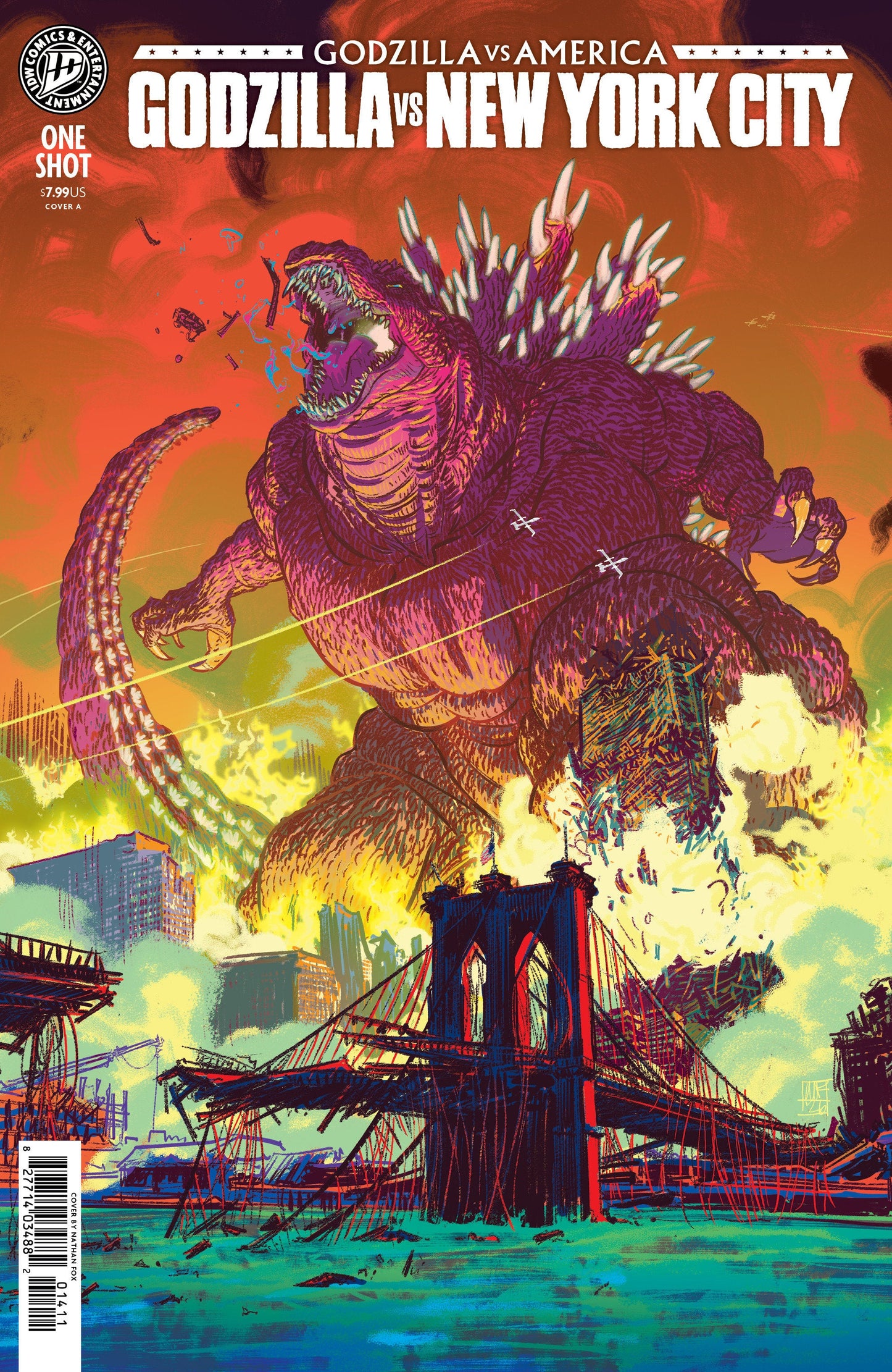 Godzilla vs. America: New York City Cover A (Fox)