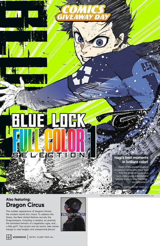 Comics Giveaway Day 2026 Kodansha Blue Lock Full Color Selection & Dragon Circus