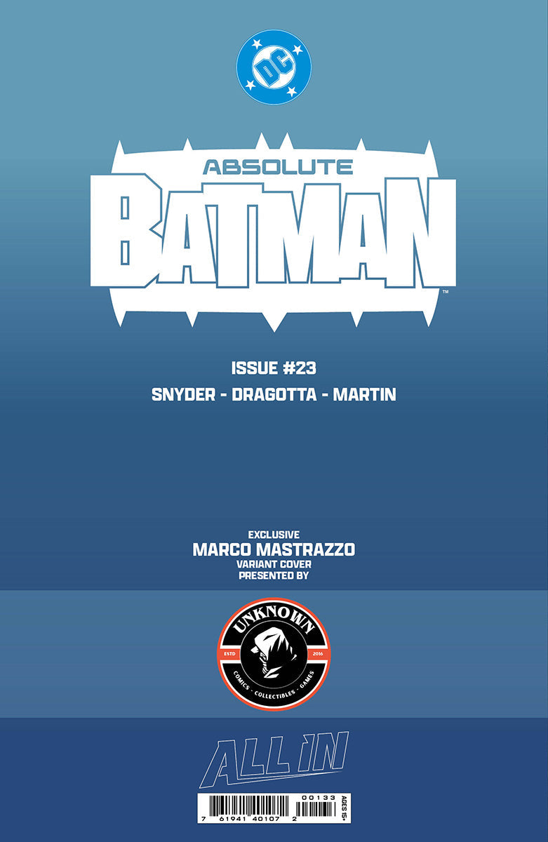 [FOIL] ABSOLUTE BATMAN #23 MARCO MASTRAZZO EXCLUSIVE VIRGIN VAR (08/12/2026)
