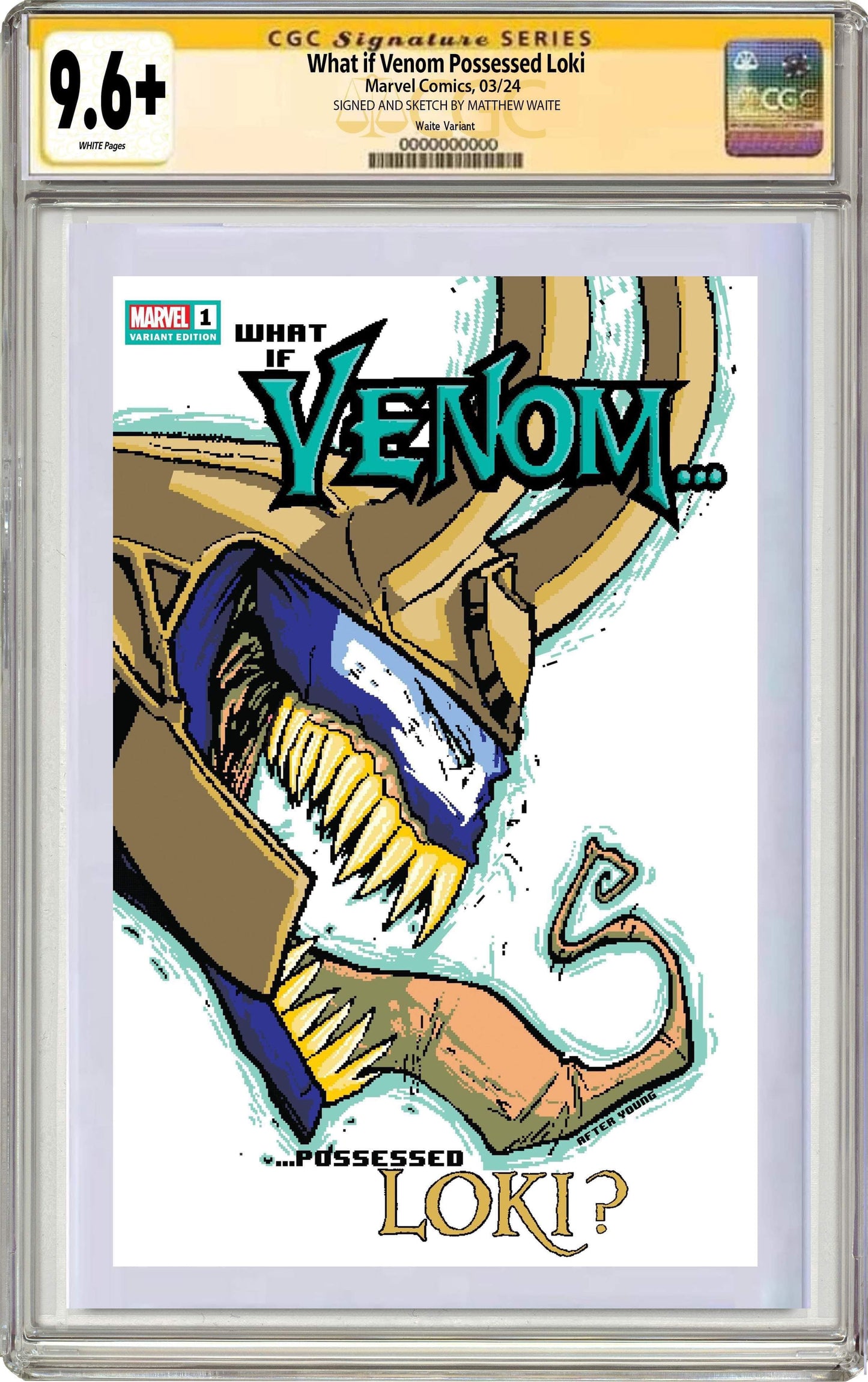 WHAT IF VENOM #1 | Matthew Waite Skottie Young Homage Variant