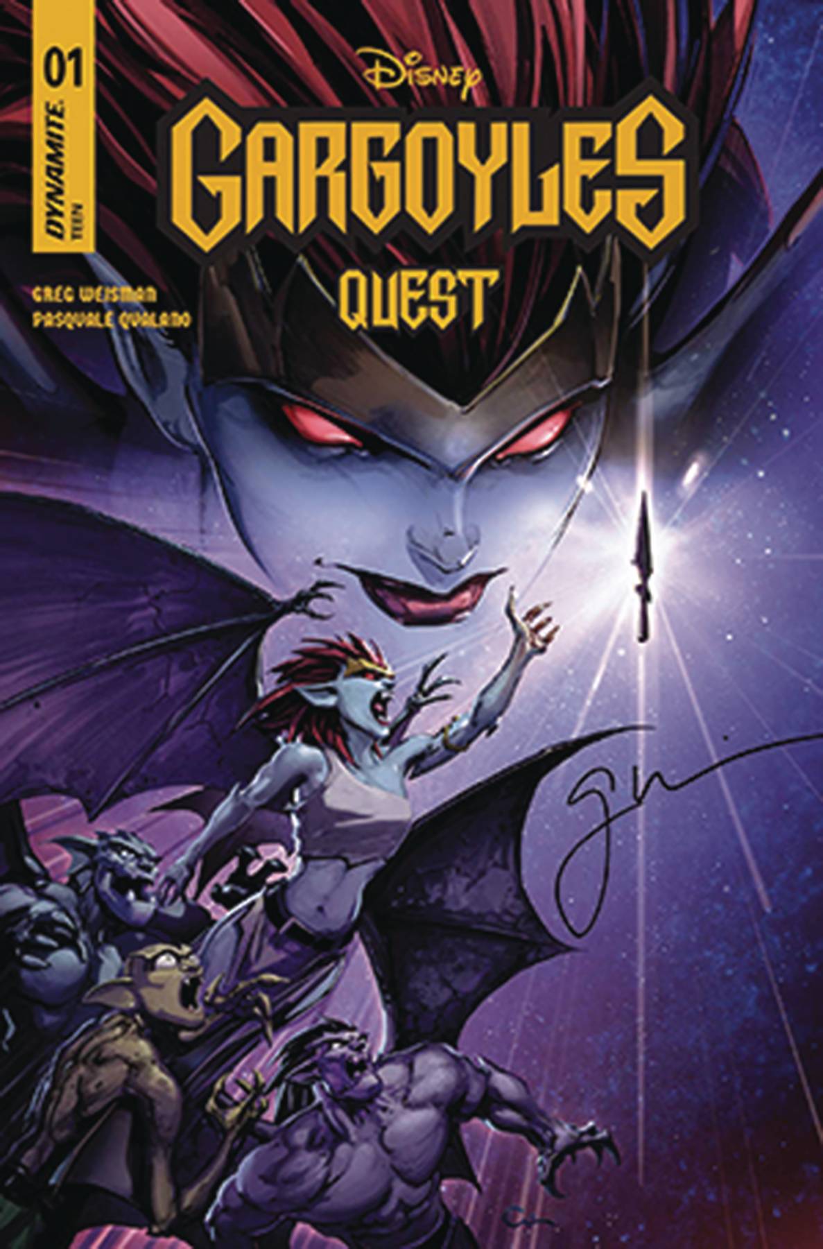 GARGOYLES QUEST #1 WEISMAN SGN DE EXC VAR (C: 1-1-2)