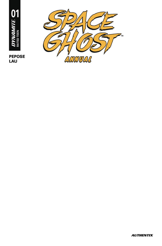 SPACE GHOST ANNUAL #1 CVR E BLANK AUTHENTIX (C: 1-0-0)