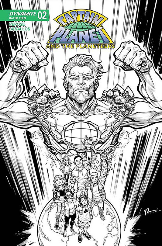 CAPTAIN PLANET #2 CVR L FOC BONUS HARDIN LINE ART