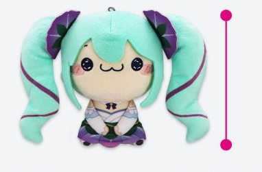 HATSUNE MIKU - MOCHIPIKO PIAPRO FURYU MINI PLUSH