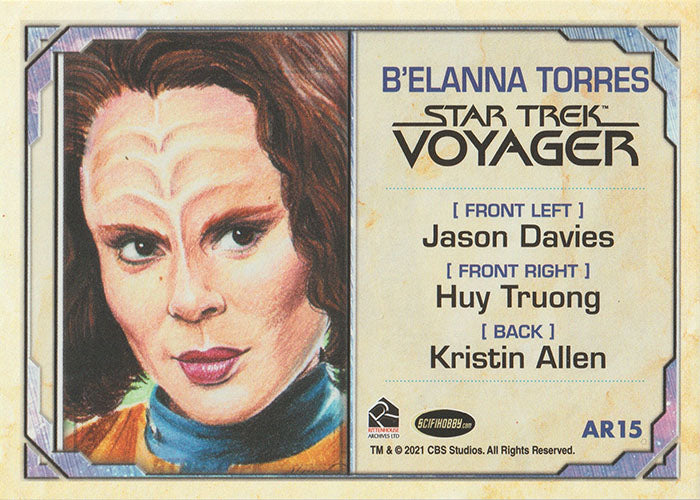 2021 Women of Star Trek Art & Images Artist's Rendition Triple Art Card AR15 B'Elanna Torres