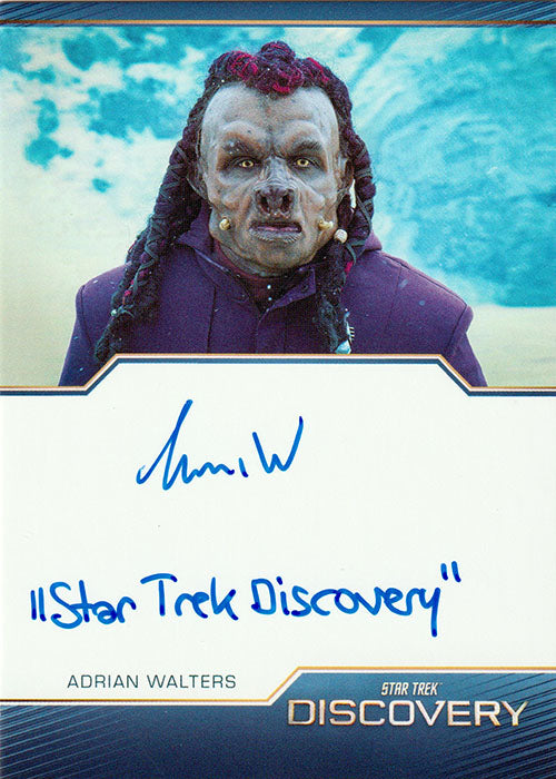 2023 Star Trek Discovery Season Four Inscription Autograph - Adrian Walters as Taahz Gorev