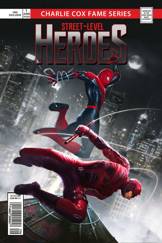 Charlie Cox #1 Jackson Caspersz "Street-Level Heroes" Trade Variant LTD 60