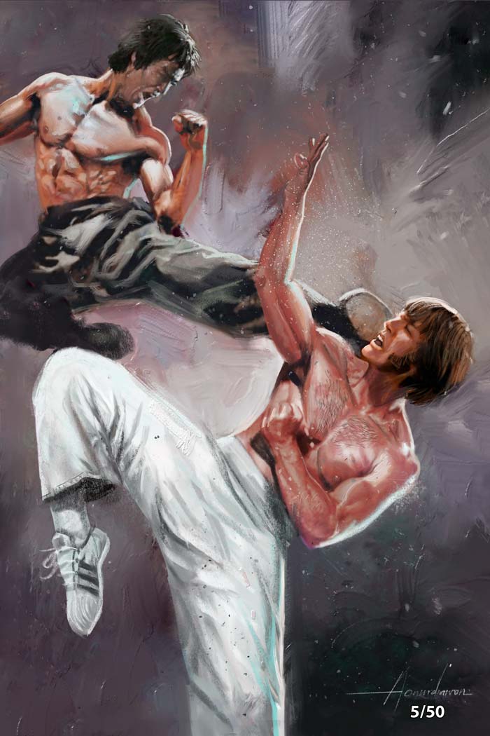 Chuck Norris #1 Rudy Ao CBQ (The Way of the Dragon) Virgin Variant LTD 50