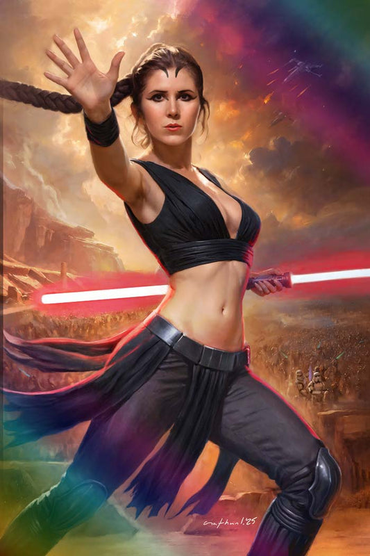 Carrie Fisher #1 Nathan Lorenzana Secret "Dark Side" Virgin Foil Variant LTD 30