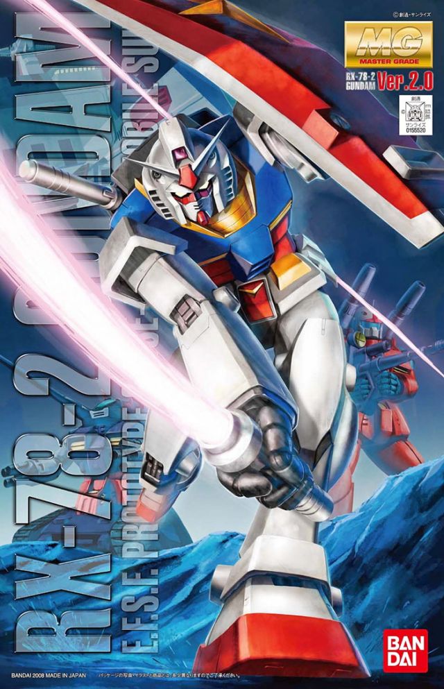 GUNDAM - GUNDAM RX-78-2 MG 1/100 MODEL KIT VER. 2.0
