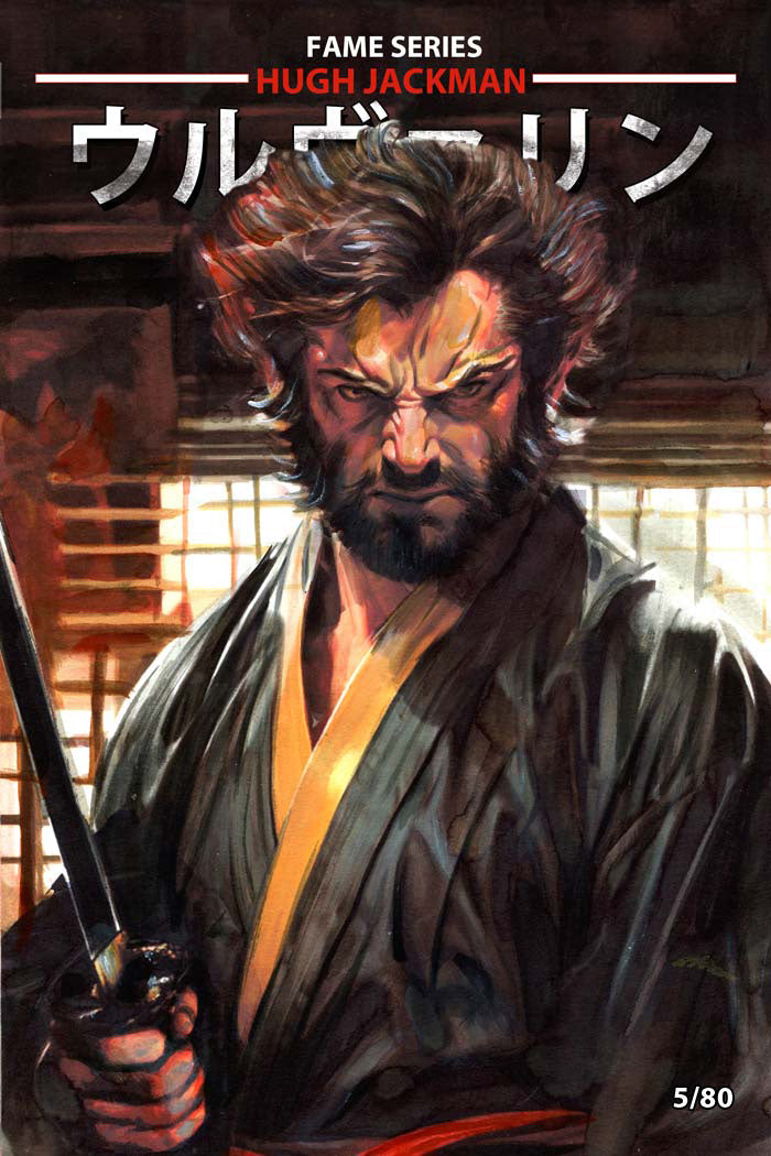 Hugh Jackman #1 Berto Martinez CBQ Samurai Wolverine Trade Variant LTD 80
