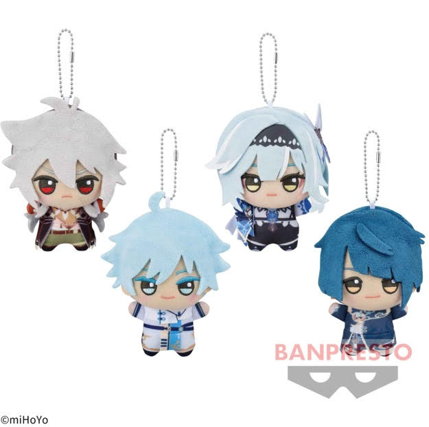 GENSHIN IMPACT - MINI HANGING PLUSH (RAZOR/CHONGYUN/EULA/XINGQIU)