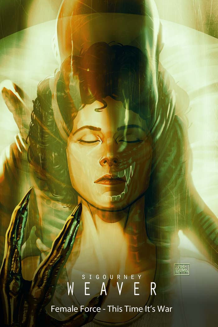 Sigourney Weaver #1 Ben Vazquez CBQ Trade Variant LTD 60